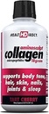 SUNDHEDSDIREKTØR Aminoglept Sugar- Free Collagen Supplement - High Potency Medical- Grade Protein for Hår, Hud, Nails & Joints, Grass- Fed, Non- GMO, Flydende Collagen - Tart Cherry - 30 Fl Oz