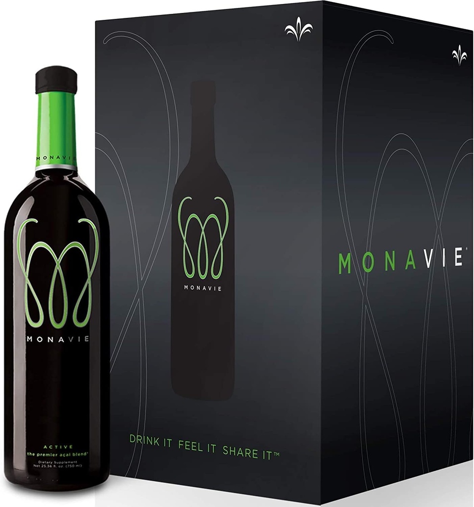 Monavie Active, 1 sag C124; 4 flasker, 25.3oz Hver