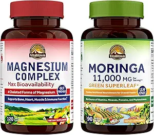 Vitalitown Magnesium + Moringa Bundle (pakke med 2)