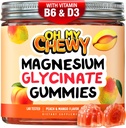 Center- fyldt Magnesium Glycinate Gummies 400MG - Høj Absorption for børn, teenagere og voksne - Supplement for søvn, rolig & muskelafslapning med B6 & D3 - Gluten Free & Vegan Friendly - 60 Greve