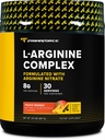 Primaforce L- Arginin Complex Powder (30 Serveringer pr flaske - 124; Peach Mango) Kraftfuld Protein Building supplement til maksimale gevinster