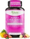 Pure by Nature One- Daily Multivitamin til kvinder, immunsupporttillæg med non-GMO ingredient, Vitamin & Mineraler til energi, 60 Veggie kapsler