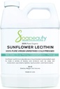 Solsikke Lecithin Liquid Oil Note 124; Cold Pressed Uraffineret Mezzogiorno 124; USP Grade Ubleget 100% Pure Natural Solsikke Lecithin Oil Note 124; Hud Moisturizer, Sæbe Making, Lotion Mezzogiorno 124; 32 fl oz