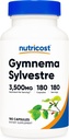 Nutricost Gymnema Sylvestre 3,500mg (20: 1 Uddrag) fra 175mg, 180 Kapsler - Non- GMO, Gluten Free, og Vegetarisk Friendly