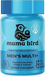 Bedste Nest Wellness Mænd Multi Plus - Daglig Multivitamin til hjerne og energi sundhed støtte - Daglig Multivitamin til mænd - Probiotika & fordøjelsesfremmende enzymer formel - 30 kapsler