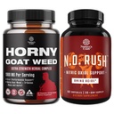 Bundle of Horny Geat Weed Extract Complex og energigivende nitrogenoxid supplement til mænd - med Tribulus Saw Palmetto L Arginin og Tongkat Ali Extract - nitrogenoxid piller til mænd med Beet Root