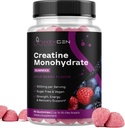 Sugar Free Creatinine Monohydrat Gummies - Vegansk Creatinine Gummies for Women & Men med 3000mg per 3 Creatinine Chews understøtter energi & inddrivelse - Gluten Free & Non- GMO - Wild Berry Flavor 90ct