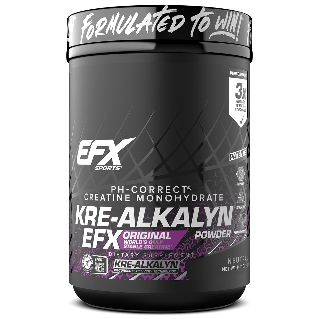 EFX Sports Kre- Alkalyn EFX Powder Note 124; pH Korrekt Creatin Monohydrat Powder Supplement