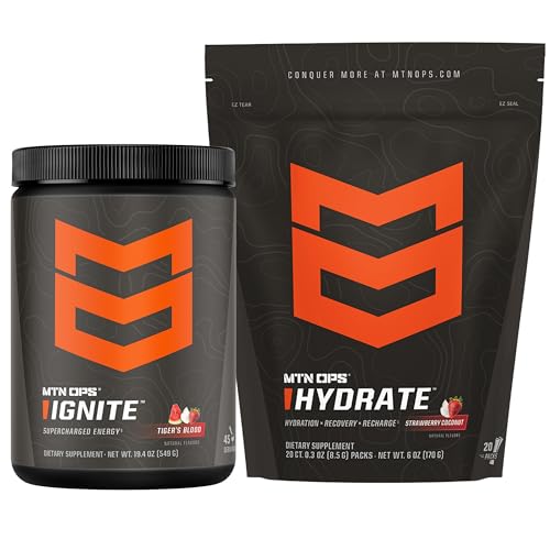 MTN OPS Idite Tiger 's Blood + Hydrate Strawberry Coconut Bundle