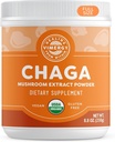 Vimergy USDA Organic Wild Chaga Mushroom Extract Powder, 166 Servering - Ideel i Chaga Tea, Kaffe, Smoothies - Cardiovaskulær Support - Kosher, Vegan, No Gluten, Paleo - Pure Chaga, No Fillers (250g)