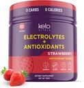 Keto Vitals Antioxidant Electrolytes Powder - Blend Electrolytes with Kalium, Magnesium, Natrium, Calcium- 124; Keto Electrolytes Supplement Energy Drink Mix 124; Sukkerfri, Zero Calories, Zero Carbs