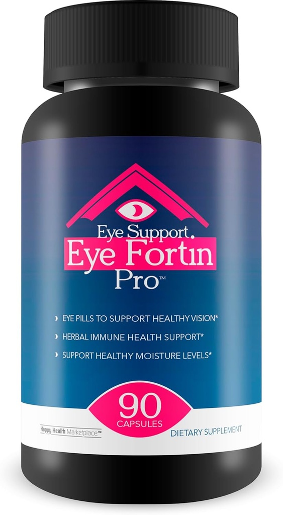 Eye Support Eye Fortin Pro - vores bedste øjenpiller til Vision - Eye Care Kosttilskud Sund Vision Supplement - Urte Vision Kosttilskud til voksne - Pro Eyefortin Supplement Eye Support Vitamin