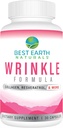 Bedste Earth Naturals Wrinkle Formel med Hyaluronsyre, Niacinamid, Multi Vitamin, Collagen for kvinder eller mænd - Skin Vitaminer Supplement -30 Day Supply (30 kapsler)