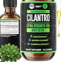 HERBIFY Cilantro Tinktur - Herbal Cilantro Supplement for Detox - Rich Kilde til antioxidanter - Understøtter hjerte og krop rengøring - Lavet i USA - Cilantro Extract 4 Fl Oz