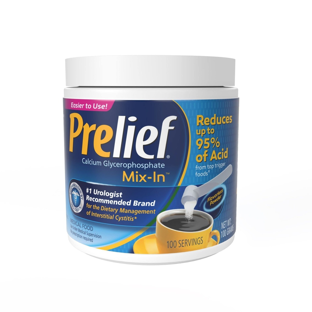 PRELIEF Powder krukke med Servering Scoop, 100 Servere