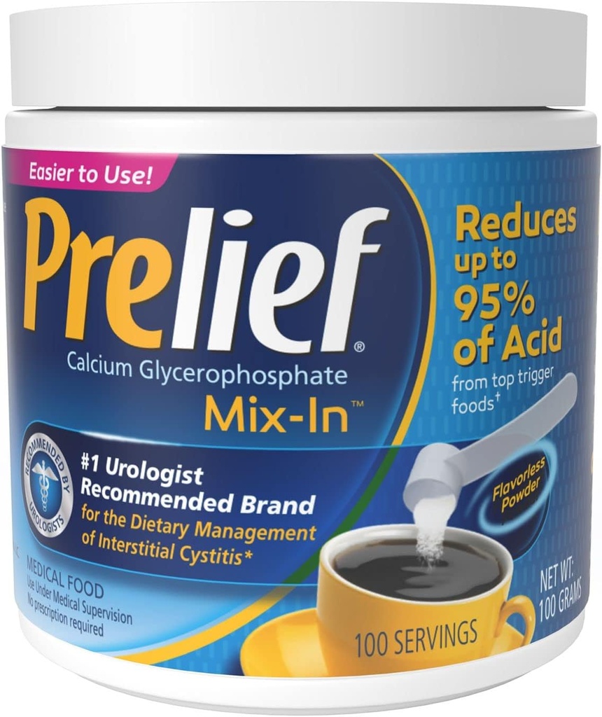 PRELIEF Powder krukke med Servering Scoop, 100 Servere