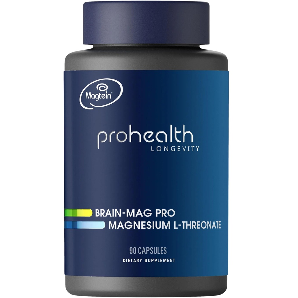 Magnesium L- Threonate Supplement (Magtein), 90 Kapsler Note 124; Klinisk understøttet for Hjerne Sundhed