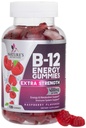 B- 12 Vitamin Energy Gummies 4500mcg - Ekstra styrke B12 Gummy Chewables for Energy Metabolisme & immunforsvar - Kosttilskud til kvinder, mænd, & børn - Non- GMO, Vegan, Berry Flavor - 120 Greve