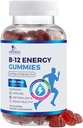 B- 12 Vitamin Energy Gummies 4500mcg - Ekstra styrke B12 Gummy Chewables for Energy Metabolisme & immunforsvar - Kosttilskud til kvinder, mænd, & børn - Non- GMO, Vegan, Berry Flavor - 120 Greve