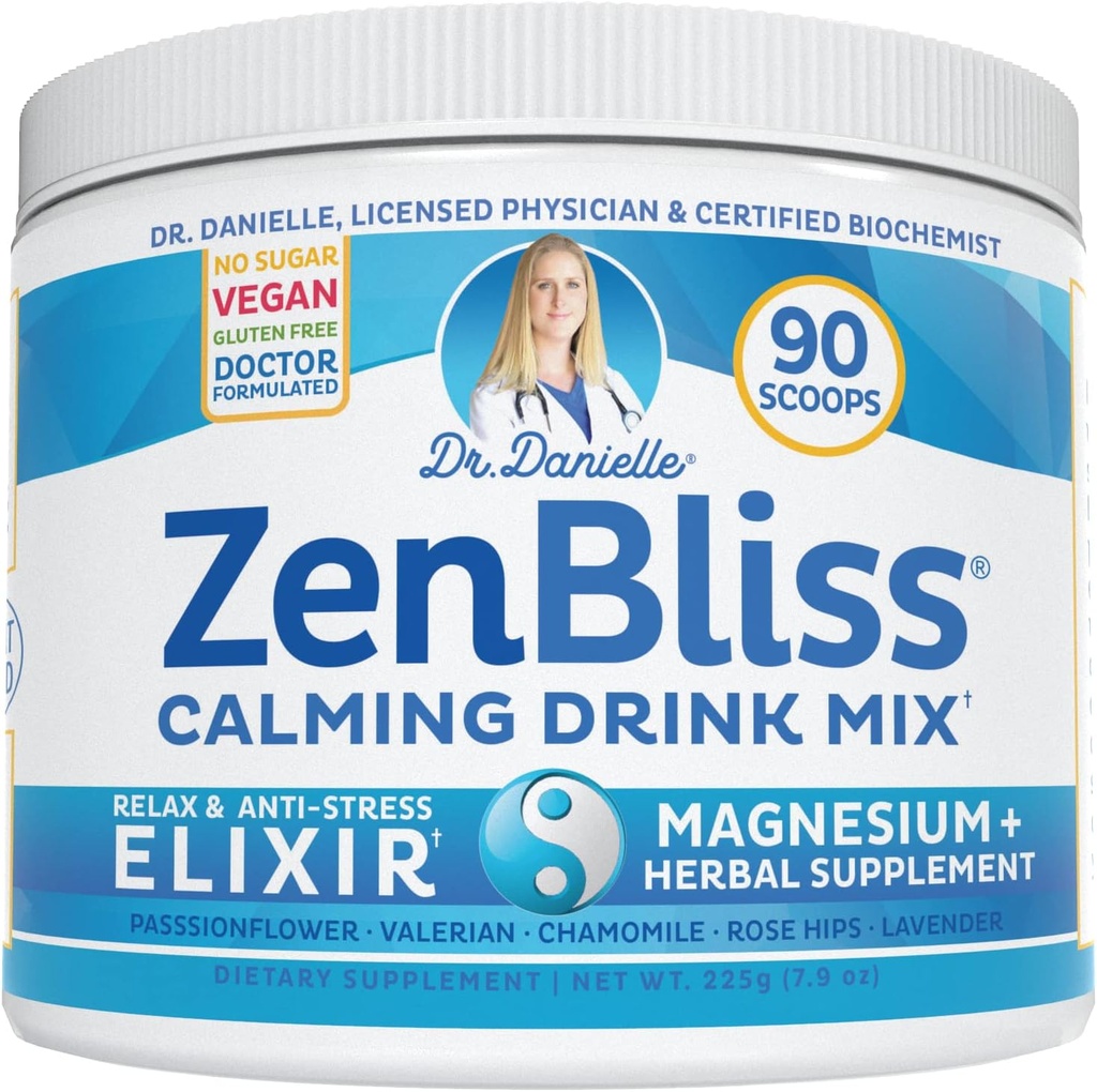 Zensabs - Calming Magnesium Afslapning Drink Mix with Passion Flower and More - af Dr. Danielle