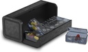 Pill Organizer 2 gange om dagen, Am Pm to gange om dagen Pill sag, Aftagelig Stor rejse Pill Box 7 dag, Ugentlig Pill Container for Vitamin Medicin Supplement Fish Oil (sort)