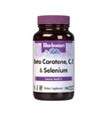 BlueBonnet Beta Caroten C og E Plus Selenium Vegetariske Kapsler, 120 Greve, Hvid