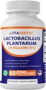 Vitamatisk Lactobacillus Plantarum - 20 milliarder per DR kapsel - 60 greve - fordøjelsesstøtte - Fremstillet med Prebiotic Inulin Fiber