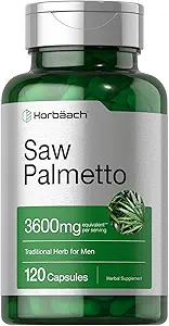 Horbäach Saw Palmetto Extract 124; 120 Capsules; 124; Non-GMO og Gluten Free Formel 124; fra Saw Palmetto Berries