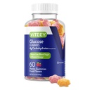 Viteey Glucose Gummies - 4g of Carbohydrates - Fast Acting Alternative to Glucose Tablets - Energy and Blood Sugar Support - Vegan, Gluten Free, Gelatin Free - 60 Count