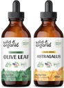 Wild & Organic Olive Leaf Tinktur 4 fl oz & Astragalus Tinktur 4 fl oz