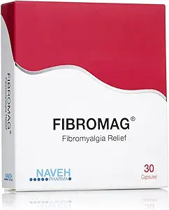 NAVEH PHARMA FIBROMAG - Fibromyalgi Smerte og træthed Relief kosttilskud Natural Fast- Active Extended Release Fibromyalgi & Gigt Support for Muskelaches, Exhaustion 30 Ct.