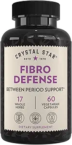 Crystal Star Fibro Defense, 60 kapsler, Black Cohosh, Bryst & Uterine sundhed mellem perioder, non-GMO