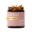 Arrae Calm Cortisol Manager - 60 Stress & Panic Relief Kapsler - Mood Support Supplement w / L- Theanine, Inositol, Passionflower, & Magnesium til at hjælpe dig med at føle Zen