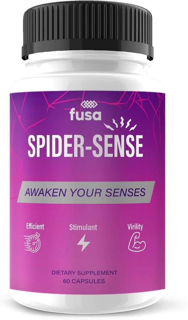 Spider Sense Pills Spider- Sense Max Supplement, SpiderSense Maksimal styrke Advanced Support Multivitamin Formel for total sundhed & Wellness, Spider Senser Max Supplement Pills (60 kapsler)