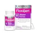 Florajen Kvinder Vaginal Probiotic - Gut Health, Vaginal pH Balance, & Forstoppelse Relief - Multi- Strain Formel med Lactobacillus - Køler for potens - 60 Kapsler