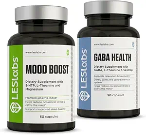 LES Labs Serenity Now Duo - Mood Boost & GABA Health Bundle understøtter en positiv mood og bedre hvile