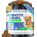 200 PCS Probiotika til hunde - Hund Probiotiske Chews for Gut Health, fordøjelsesstøtte & Itchy Skin Relief Pet Diarré Gas Treatment - Probiotika, fordøjelsesenzymer, Prebiotika, Pumpkin