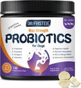 Probiotics for Dogs, Freeze-Dried Dog Probiotics and Digestive Enzymes, Plus Omega-3 for Itchy Skin, 3-in-1 Prebiotics for Digestive Health, Dog Vitamins and Supplements for Immune Health, 120 Bites