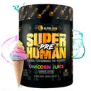 LION Superhuman Pre Workout Powder, Beta Alanine, L- Taurine & Tri- Source Coffein for Sustained Energy & Focus, Nitric Oxide & Citrulline for Pump (21 Serveringer, Unicorn Juice)