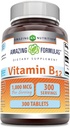 Amazing Formulas Vitamin B12 Supplements124; 1000 Mcg per Serving Medic124; Tablets Medical 124; Non- GMO Medical 124; Gluten- Free Medical 124; Made in USA (1 Pack, 300 Count)