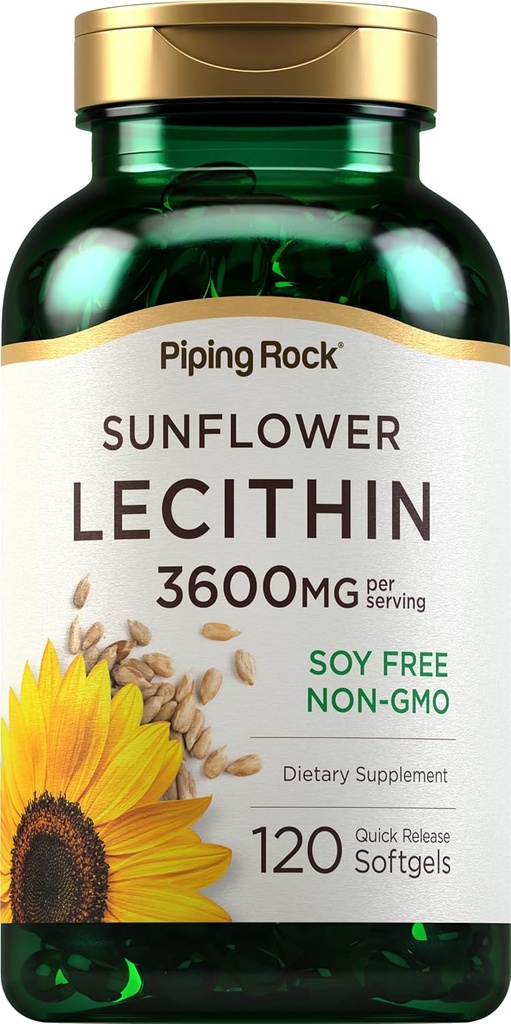 Piping Rock Sunflower Lecithin Softgel Capsules