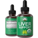 USDA Organic Lever Cleanse Detox & Reparation. 6--1 Flydende dråber med økologiske mælk tidsel, Artiskoke ekstrakt, og meget mere. Zero Sugar, Lever sundhed støtte tinktur supplement Alternativ til kapsler