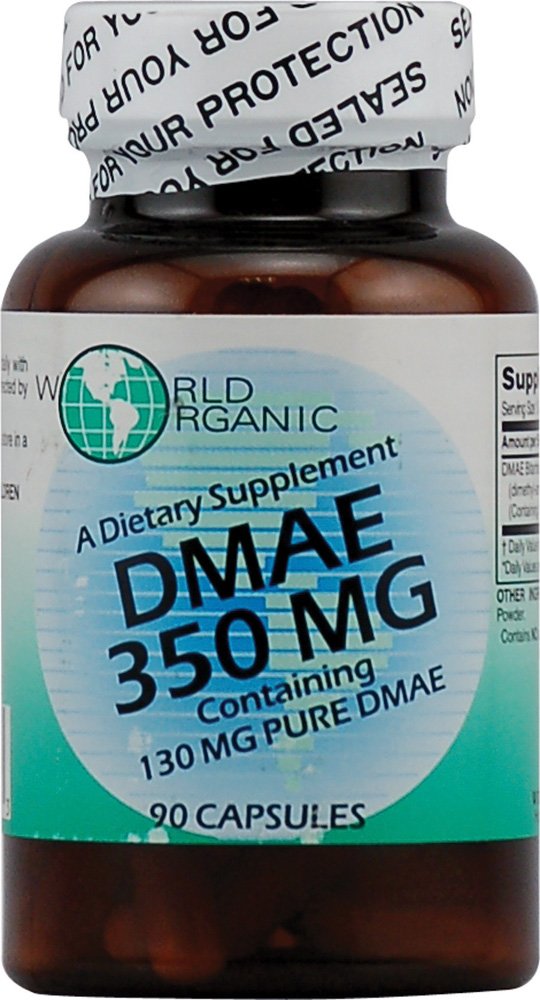 World Organic DMAE - 350 mg - 90 kapsler