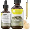 Lions Mane Extract - Lions Mane Tincture - Lavet i USA - Mushroom supplement til hukommelse, Focus & Clarity - Daily Mushroom supplement - 4 Fl oz.