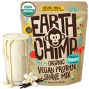 EarthChimp Organic Vegan Protein Powder - med Probiotika - Ikke GMO, Dairy Free, Non Whey, Plant Based Protein Powder for Women and Men, Gluten Free - 52 Servering 64 Oz (Vanilla)
