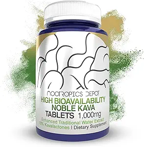 Nootropics Depot High Bioavailability Noble Kava Tablets against 124; 1.000mg