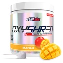 EHP Labs OxyShred Pre Workout Powder - Preworkout Powder med L Glutamin & Acetyl L Carnitin, Energy Boost Drink - Mango, 60 Servere