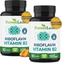 Vitamin B2 Riboflavin 400mg - Energi, Hud & Cellular Health Supplement - Nervesystemet Support - Vitamin B 2 Vit B - Non- GMO & Gluten Free - B2 Vitamin 400mg Vegetabilske kapsler, 90 Greve 2 - Pack