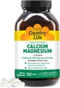 Country Life Target- Mins Calcium Magnesium Complex 1000mg / 500mg, 180 tabletter, Certified Gluten Free, Certified Vegan, Certified Non- GMO Verified